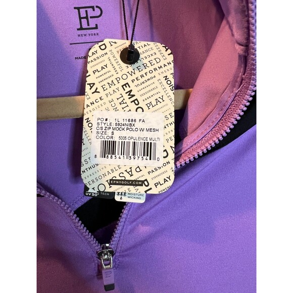 EP Pro NY Women's Golf Polo Small Purple, Pickleball, Tennis, NWT, Lightweight - Picture 9 of 11
